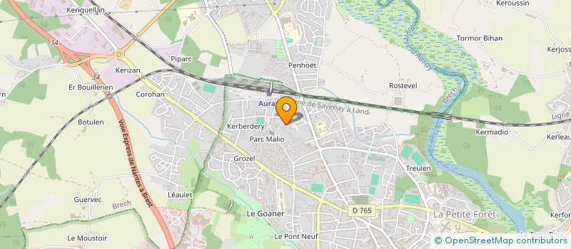localisation de l'entreprise SARL COMSI à AURAY
