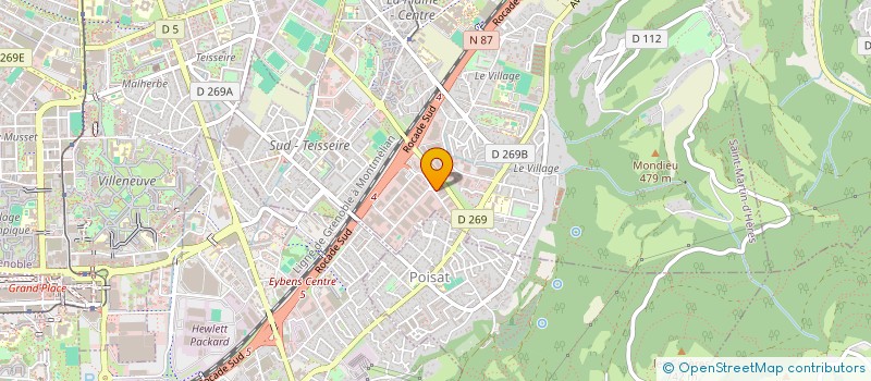 localisation de l'entreprise SARL CONCEPT CHARPENTE  SAINT-MARTIN-D'HERES