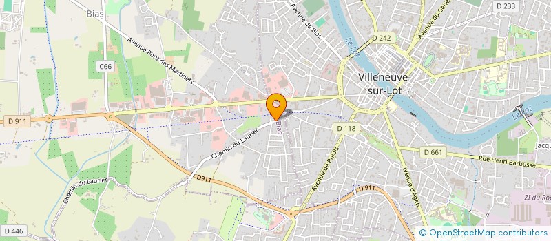 localisation de l'entreprise SARL CONCEPT CHARPENTE à BIAS