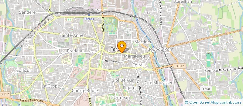 localisation de l'entreprise SARL CONCEPT COIFFURE ET ESTHETIQUE à TARBES