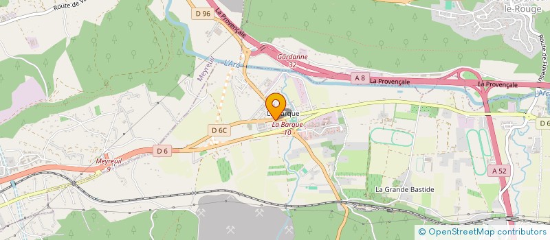 localisation de l'entreprise SARL CONCEPT CONSTRUCTION MEDITERRANEE  FUVEAU