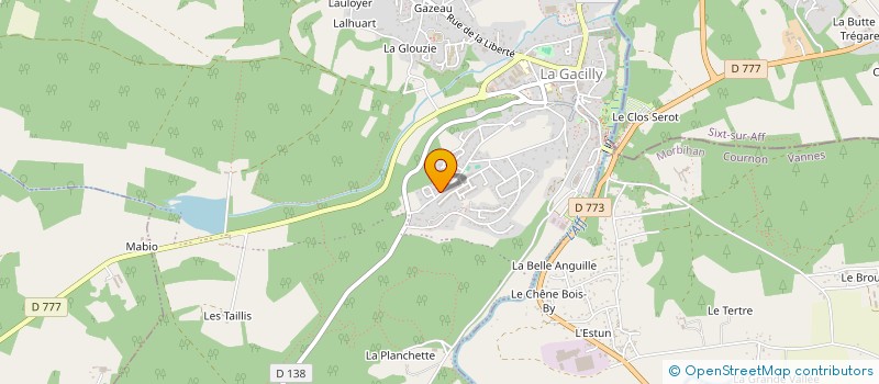 localisation de l'entreprise SARL CONCEPT MAISONS BOIS  LA GACILLY