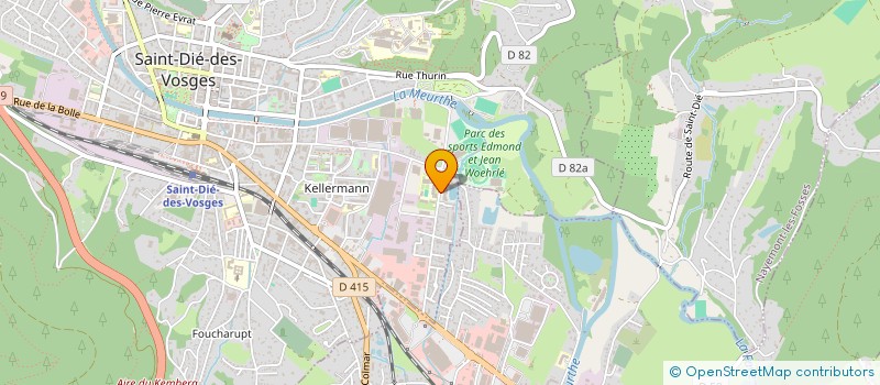 localisation de l'entreprise SARL CONCEPTVOSGES à SAINT-DIE-DES-VOSGES