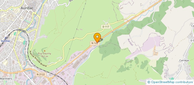 localisation de l'entreprise SARL CONDAMINE à AURILLAC