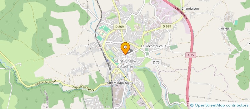 localisation de l'entreprise SARL CONDUITE SANS FRONTIERES  SAINT-CHELY-D'APCHER