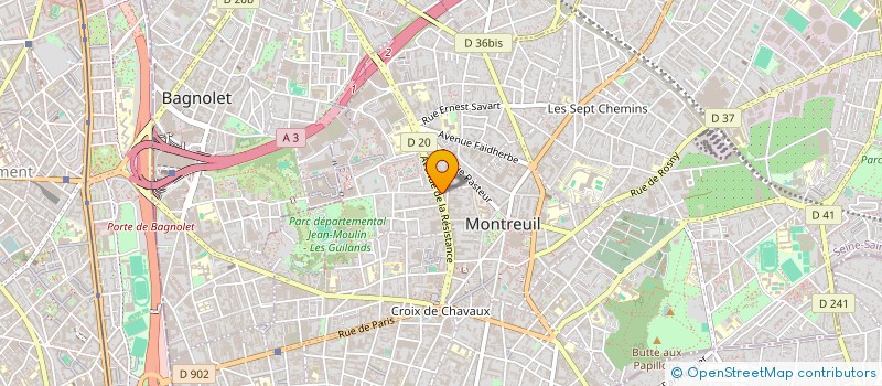 localisation de l'entreprise SARL CONSTRUCTION 2001 à MONTREUIL