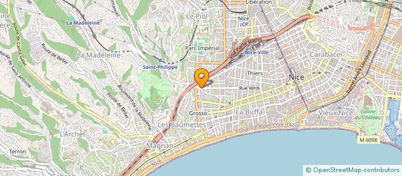 localisation de l'entreprise SARL CONSTRUCTION BATIMENT PEINTURE & NETTOYAGE à NICE