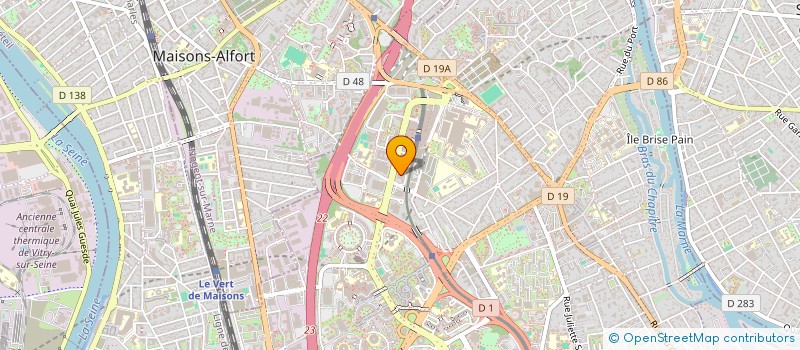 localisation de l'entreprise SARL CONSTRUCTION BATIMENT RENOVATION ILE DE FRANCE  CRETEIL