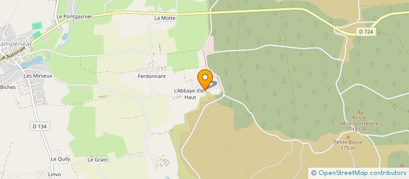 localisation de l'entreprise SARL CONSTRUCTION BOIS BROCELIANDE  CAMPENEAC