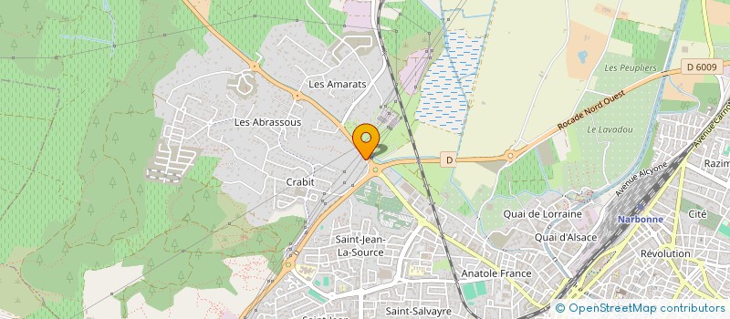 localisation de l'entreprise SARL CONSTRUCTIONS AUDOISES à NARBONNE
