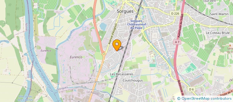 localisation de l'entreprise SARL CONSTRUCTIONS DE JESUS FRERES  SORGUES