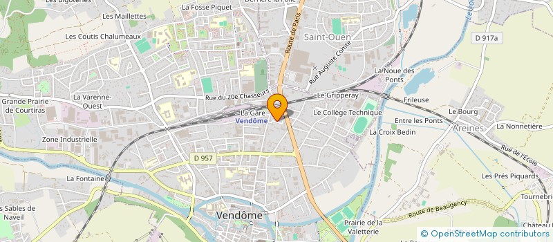 localisation de l'entreprise SARL CONSTRUCTIONS DU LOIR  VENDOME