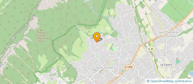 localisation de l'entreprise SARL CONSTRUCTIONS ET PAYSAGES  SAINT-ISMIER