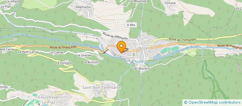 localisation de l'entreprise SARL CONSTRUCTIONS MECANIQUE LA VANOISE à BOZEL