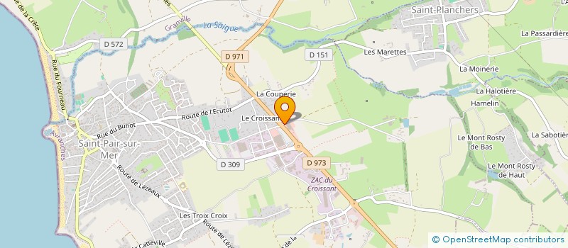 localisation de l'entreprise SARL CONSTRUCTIONS METALLIQUES LE MOAL à SAINT-PAIR-SUR-MER