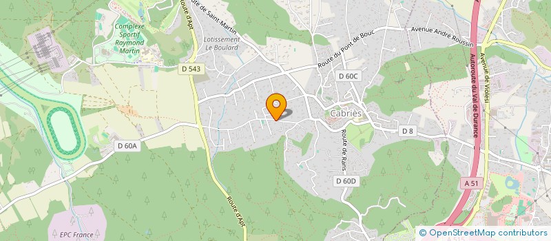 localisation de l'entreprise SARL CONSTRUIS TA NATURE  CABRIES