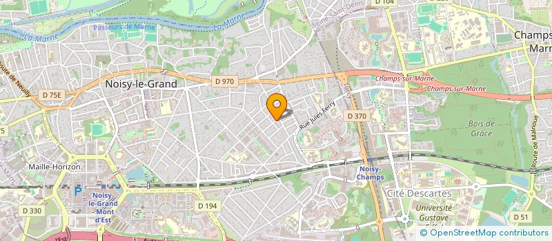 localisation de l'entreprise SARL CONSTRUIT-RENOVE BTP à NOISY-LE-GRAND