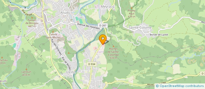 localisation de l'entreprise SARL CONSTRUMAT  LOUVIE-JUZON