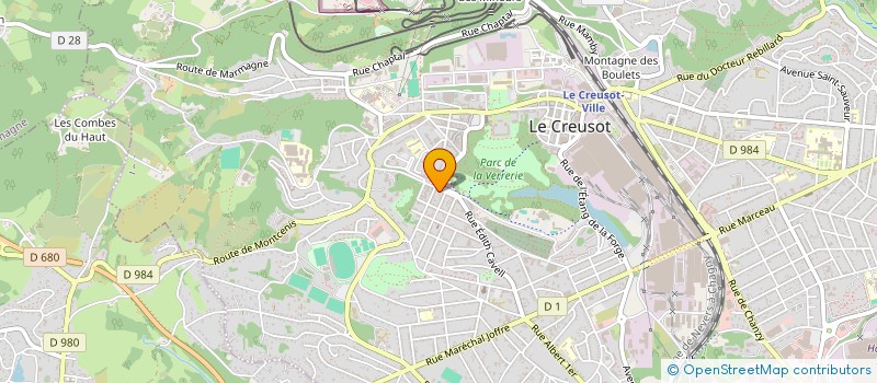 localisation de l'entreprise SARL CONTACT AUTO ECOLE à LE CREUSOT