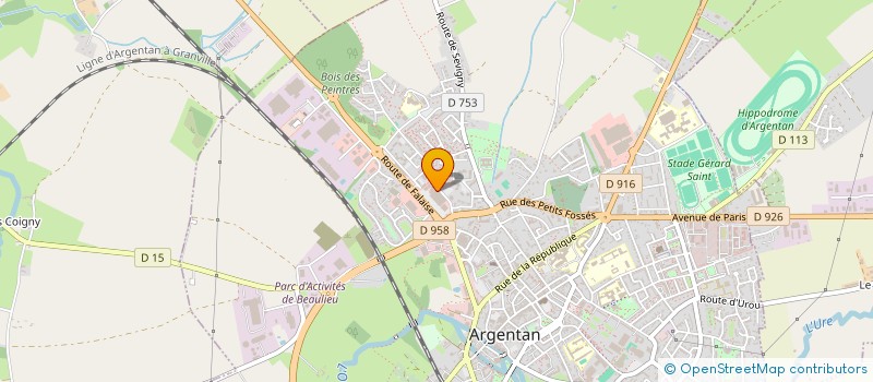 localisation de l'entreprise SARL CONTACT AUTO ECOLE à ARGENTAN