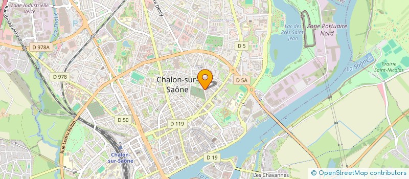 localisation de l'entreprise SARL CONTACT IMMOBILIER 71 à CHALON-SUR-SAONE