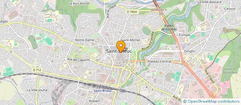 localisation de l'entreprise SARL CONTROLE-AMIANTE-PLOMB-METRAGE-PARA à SAINT-BRIEUC