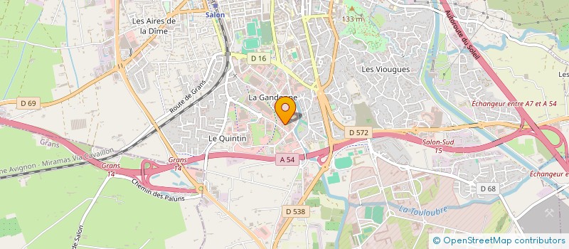 localisation de l'entreprise SARL CONTROLE AUTOMOBILE SALONNAIS à SALON-DE-PROVENCE