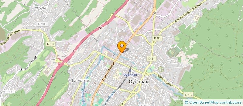 localisation de l'entreprise SARL CONTROLE TECHNIQUE AUTO OYONNAXIEN à OYONNAX