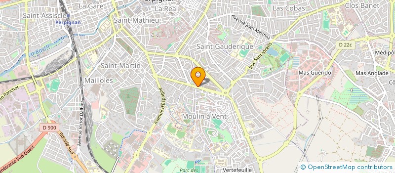 localisation de l'entreprise SARL CONTROLE TECHNIQUE AUTOMOBILE à PERPIGNAN