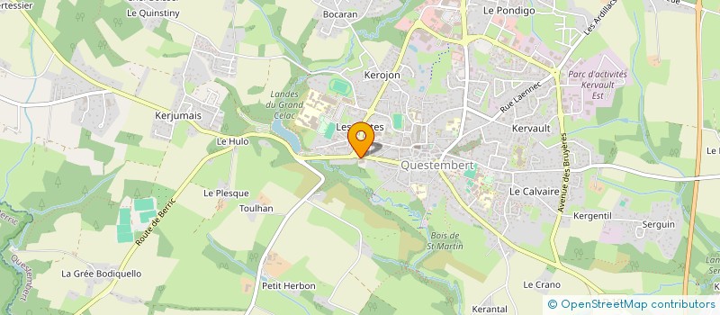 localisation de l'entreprise SARL CONTROLE TECHNIQUE S. LE RAY  QUESTEMBERT