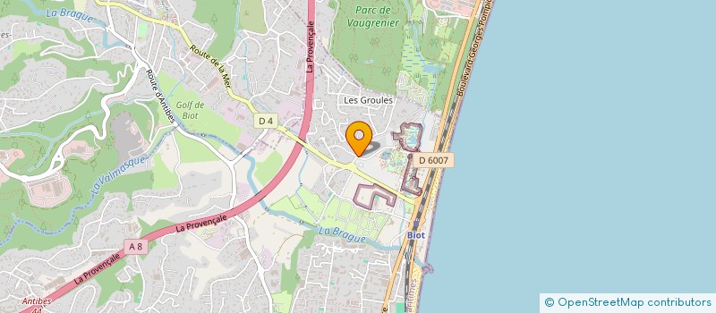 localisation de l'entreprise SARL CONTROLES AZUREENS DE SECURITE à ANTIBES