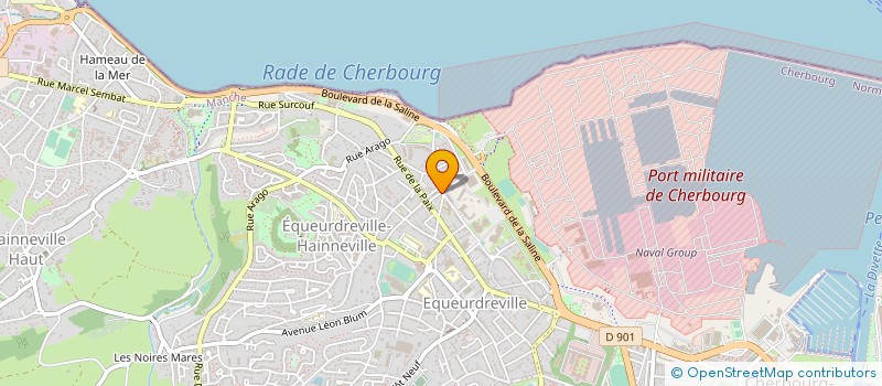 localisation de l'entreprise SARL COOPERATIVE BIP  CHERBOURG-EN-COTENTIN