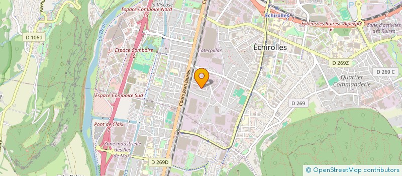 localisation de l'entreprise SARL COOR-BAT à ECHIROLLES