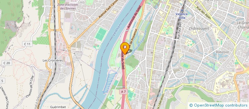 localisation de l'entreprise SARL COPANA  VALENCE