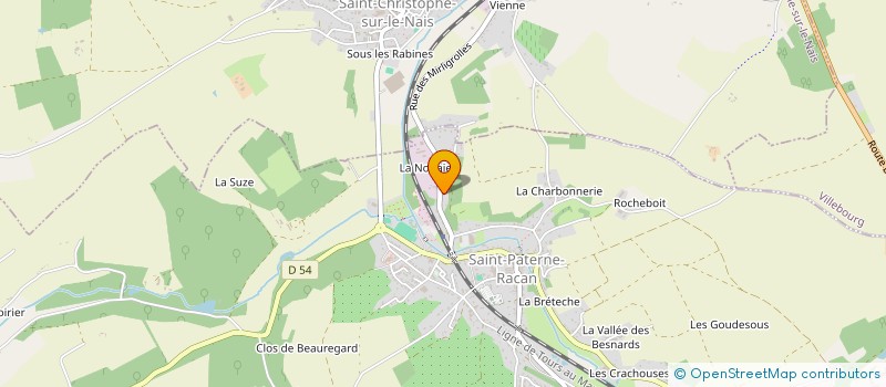 localisation de l'entreprise SARL COPREBAT (SOC NOUVELLE )  SAINT-PATERNE-RACAN