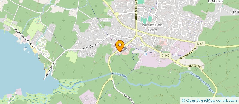 localisation de l'entreprise SARL COPYSAN  PARENTIS-EN-BORN