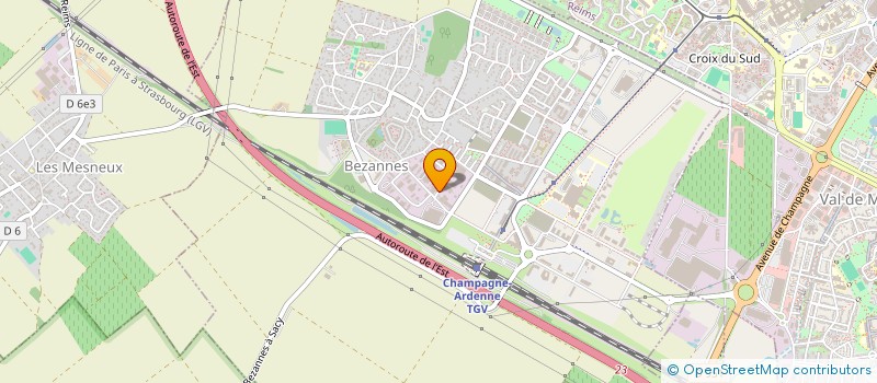 localisation de l'entreprise SARL COQUARD  BEZANNES