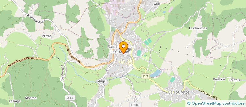 localisation de l'entreprise SARL COQUARD ET FILS à SAINT-BONNET-LE-CHATEAU