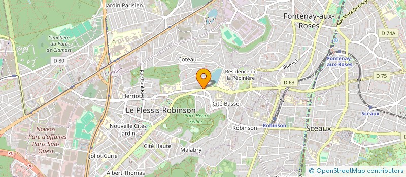 localisation de l'entreprise SARL COQUELICOT  LE PLESSIS-ROBINSON