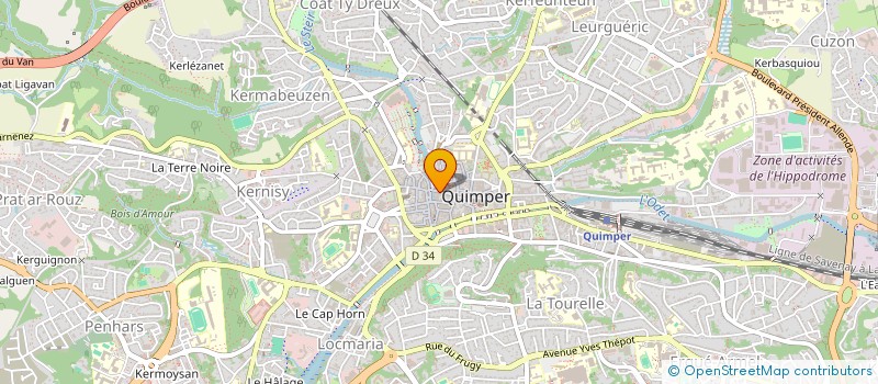 localisation de l'entreprise SARL COQUETTE à QUIMPER