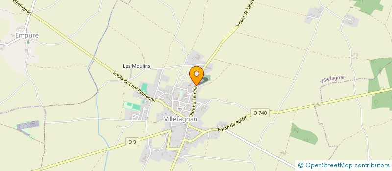 localisation de l'entreprise SARL COQUILLAUD à VILLEFAGNAN