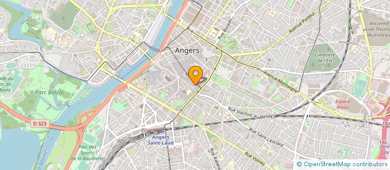localisation de l'entreprise SARL COQUILLE à ANGERS
