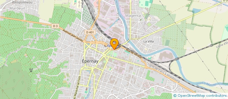 localisation de l'entreprise SARL COQUIRESTO  EPERNAY