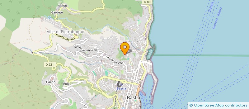 localisation de l'entreprise SARL COR.SE.COM INTERENTREPRISES à BASTIA