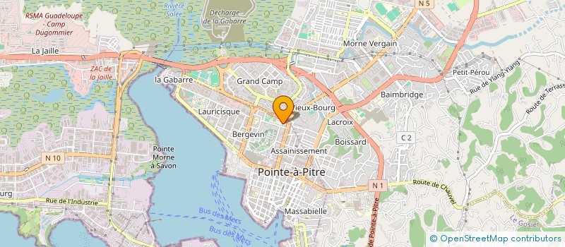 localisation de l'entreprise SARL CORAIL à POINTE A PITRE