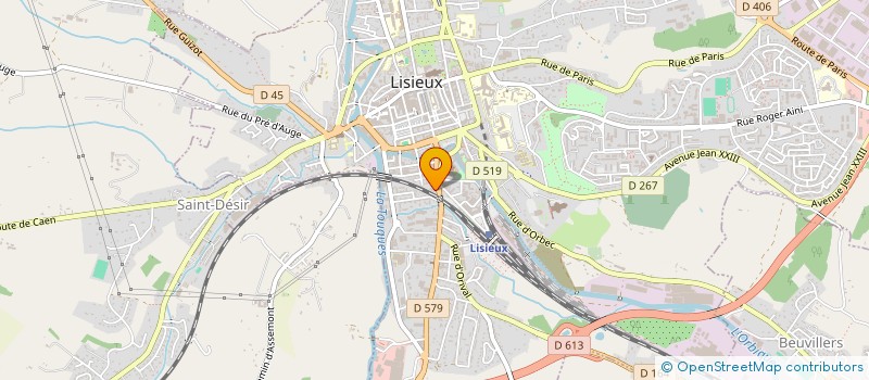 localisation de l'entreprise SARL CORALY FM à LISIEUX