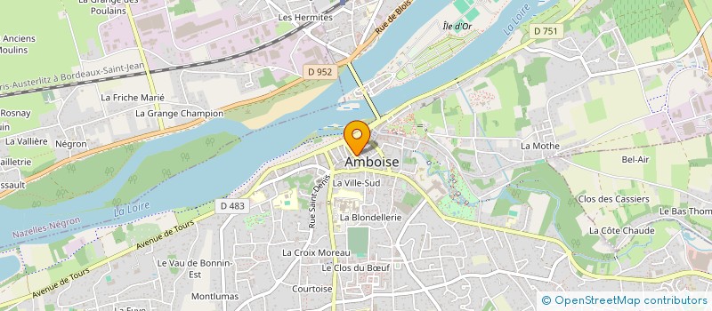 localisation de l'entreprise SARL CORATINE  AMBOISE