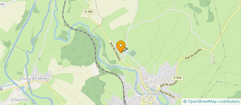 localisation de l'entreprise SARL CORBIGNY STATION SERVICE  CORBIGNY