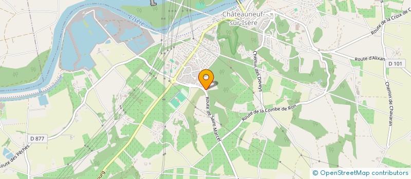 localisation de l'entreprise SARL CORDA à CHATEAUNEUF-SUR-ISERE