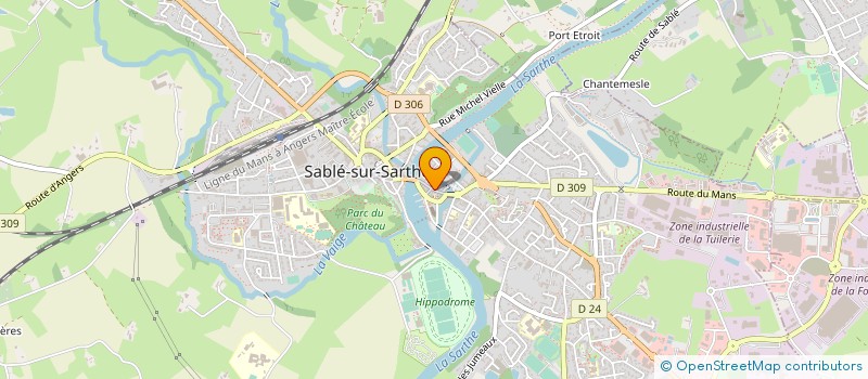 localisation de l'entreprise SARL CORDONNERIE D'AUTREFOIS  SABLE-SUR-SARTHE